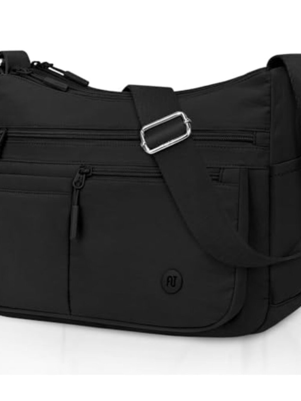 Nylon Crossbody Bag Medium Lightweight Multi Pocket Travel Purse Shoulder